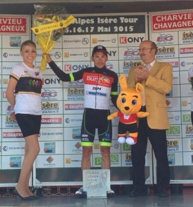 Belda, en el podio © Burgos-BH