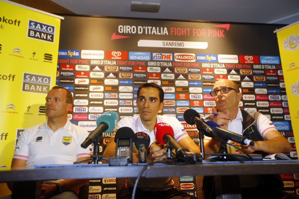 Giro d' Italia 2015 - 98a Edizione - Conferenza Stampa - 08/05/2015 - Alberto Contador (Tinkoff - Saxo) - foto Luca Bettini/BettiniPhoto©2015