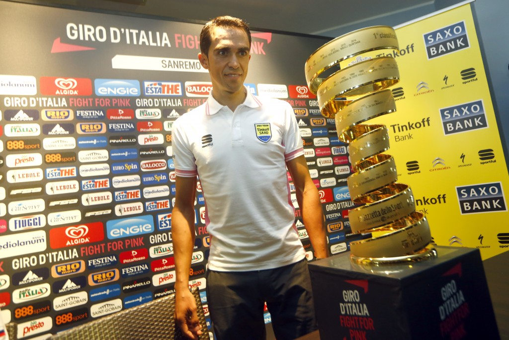 Giro d' Italia 2015 - 98a Edizione - Conferenza Stampa - 08/05/2015 - Alberto Contador (Tinkoff - Saxo) - foto Luca Bettini/BettiniPhoto©2015