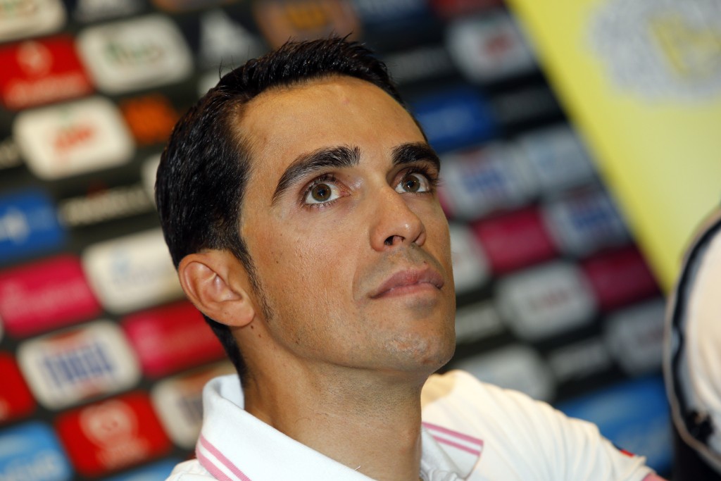 Giro d' Italia 2015 - 98a Edizione - Conferenza Stampa - 08/05/2015 - Alberto Contador (Tinkoff - Saxo) - foto Luca Bettini/BettiniPhoto©2015