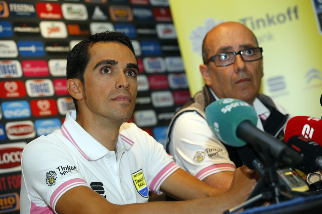 Giro d' Italia 2015 - 98a Edizione - Conferenza Stampa - 08/05/2015 - Alberto Contador (Tinkoff - Saxo) - foto Luca Bettini/BettiniPhoto©2015