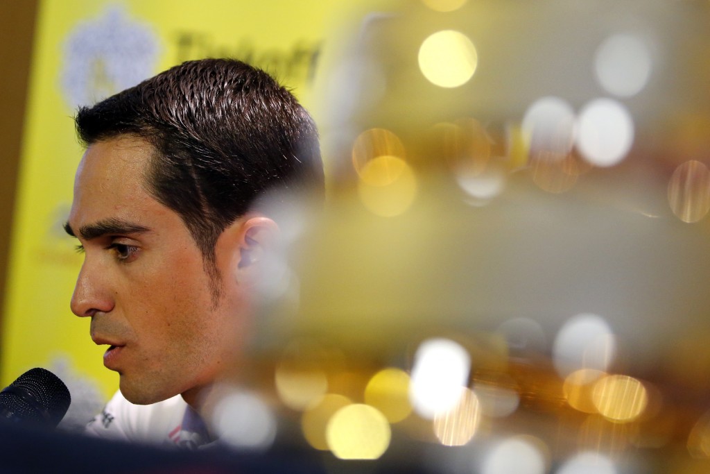 Giro d' Italia 2015 - 98a Edizione - Conferenza Stampa - 08/05/2015 - Alberto Contador (Tinkoff - Saxo) - foto Luca Bettini/BettiniPhoto©2015