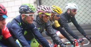 Contador, bajo la lluvia © Giro