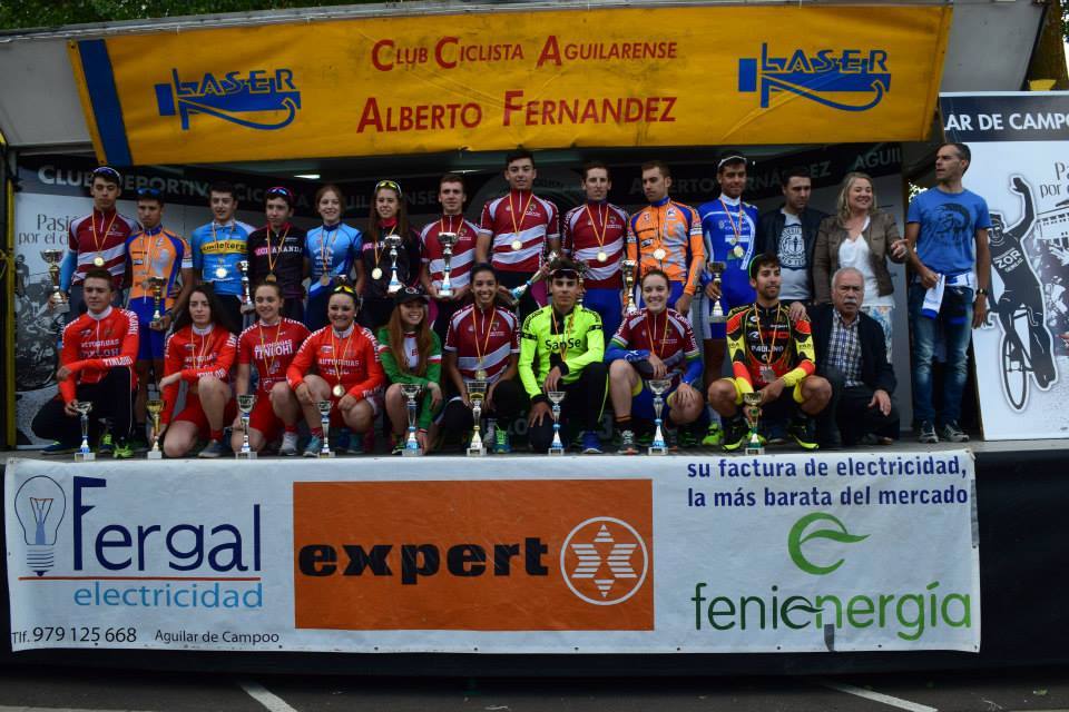Podio final del Campeonato de Castilla y León CRI 2015 © FCCL