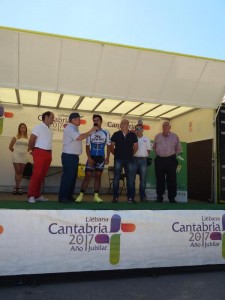 Nárvaez, en el podio.