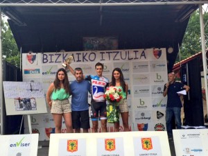 Joan Bou, en el podio. 