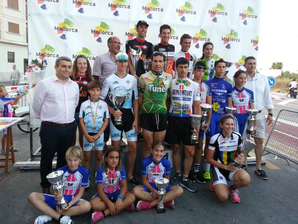 Podio del Memorial Pere Bestard , en Inca (Mallorca) © FCIB