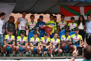 Podio completo del Premio Ayto. Amorebieta © SC Amorebieta