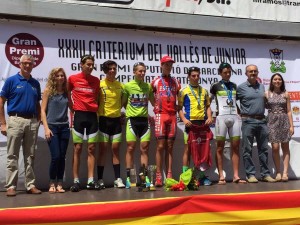Podio del Campeonato de Catalunya-Criterium del Vallès © FCC