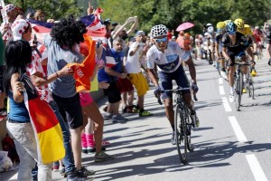 El ataque de Quintana a Froome © RTVE