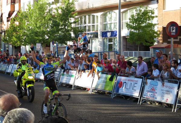 Alex Aramburu, entrando en meta.