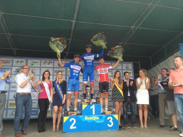 El podio de la prueba belga © Wanty