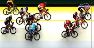 Foto finish de la llegada