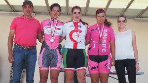 Podio de féminas júnior. 