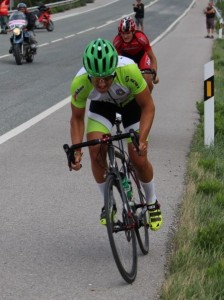 Kiko Galván, en la Vuelta a Pamplona.