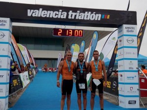 Podio Valencia Triatlón Olímpico © Valencia Triatlón