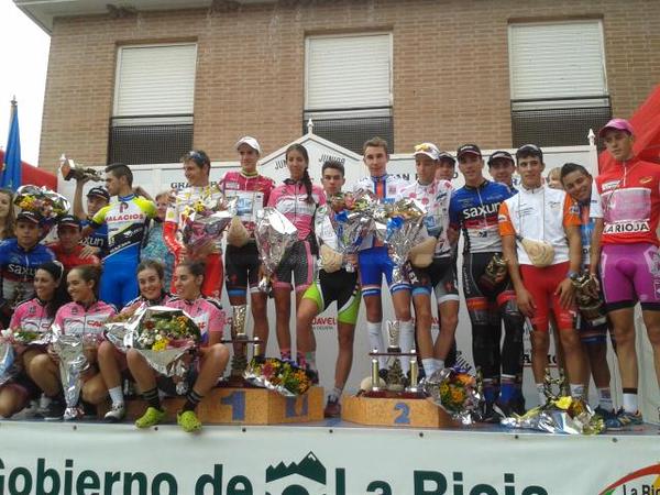 Podio final de la Vuelta a La Rioja © Mertxe Labrador