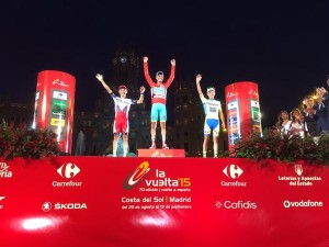 El podio final © Tinkoff