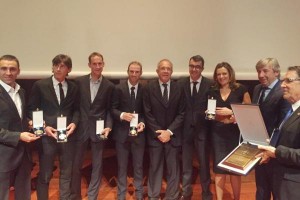 Varios de los galardonados © RFEC