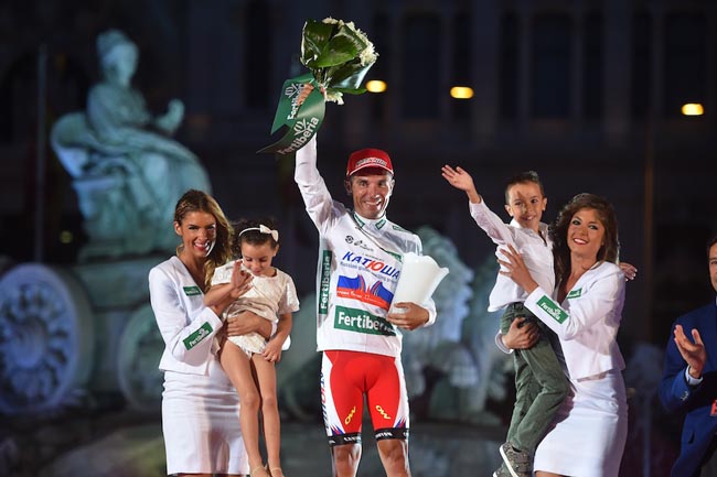 Purito, en el podio de la Vuelta © KECPro Sport