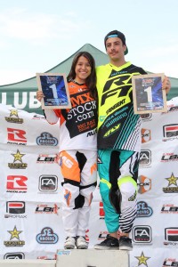 Alejandro Alcojos y Verónica García, vencedores de la Liga LBR BMX © RFEC