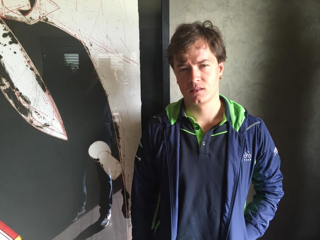 Betancur, en la concentración de Pamplona © Ciclo 21