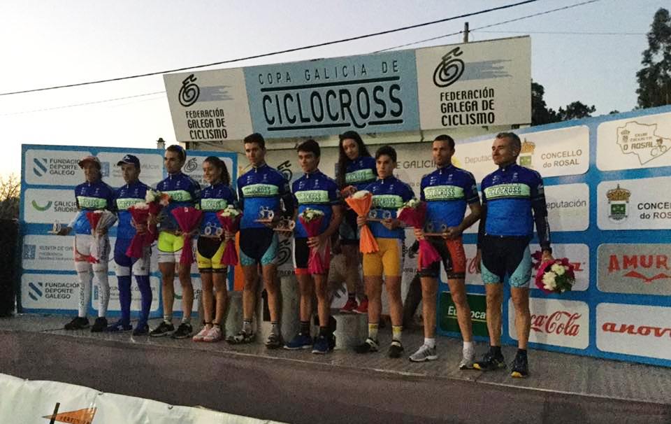 Los primeros líderes de la Copa Galicia de ciclocross © FGC