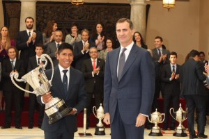 Quintana y Felipe VI © Movistar