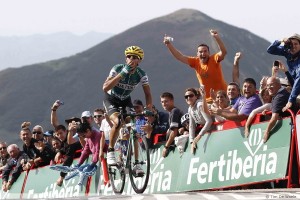 Cycling : 67th Tour of Spain 2012 / Stage 15 Arrival / Antonio Piedra Perez (Spa) Celebration Joie Vreugde / La Robla - Lagos De Covadonga 1120m (186,5Km)/ Vuelta Tour Espagne Ronde van Spanje / Etape Rit (c)Tim De Waele