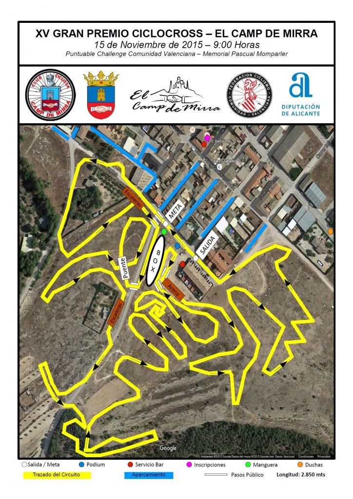 Plano del circuito 2015