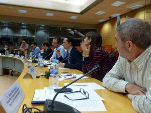 En un momento de la reunión © ConBici