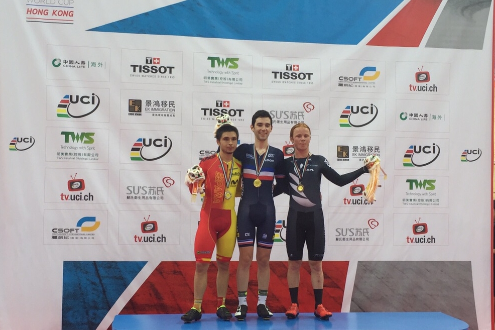 Podio de puntuación, con Amores en el segundo escalón © RFEC