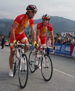 Valverde y Moreno en el Mundial de Mendrisio © cyclingnews