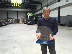 En la nave con el trofeo de Dubai © Ciclo 21