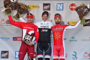 Kristoff, Stuyven y Bouhanni © Katusha
