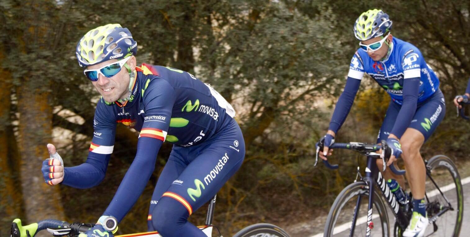 Valverde y Lobato © Movistar