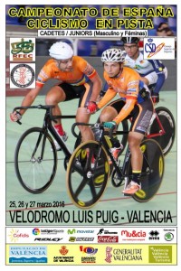 Cartel CTO. ESPAÑA PISTA JÚNIOR-CADETE VALENCIA_16