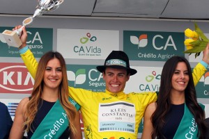 Mas, en el podio final © Volta Alentejo 