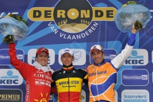 El podio © Vuelta Flandes