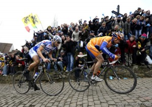 Boonen y Flecha en Geraardsbergen