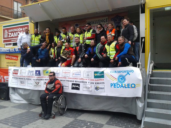 Podio de la Challenge máster © Pedaleo