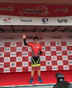 Aberasturi, en el podio © Gorama