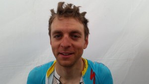 Kangert, tras la etapa © Astana 