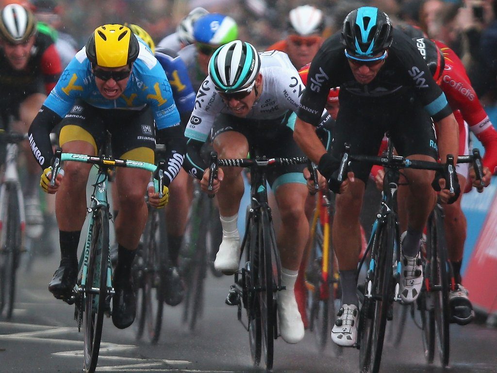 Espectacular imagen del sprint © Sky 