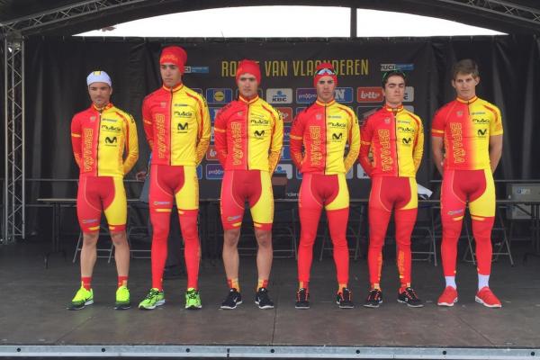 La selección sub-23, en la Vuelta a Flandes © RFEC