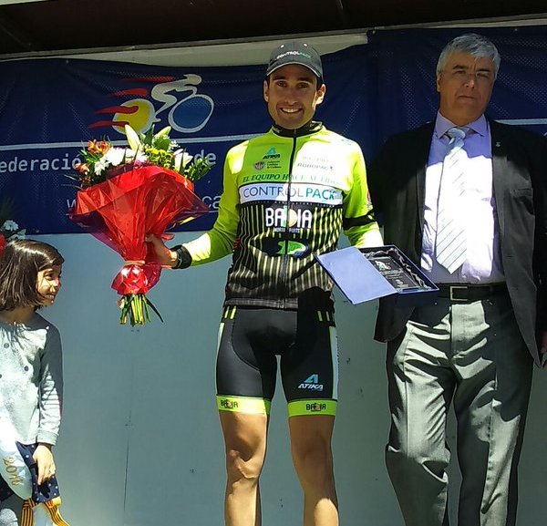 Panisello, en el podio del GP Odena © Controlpack