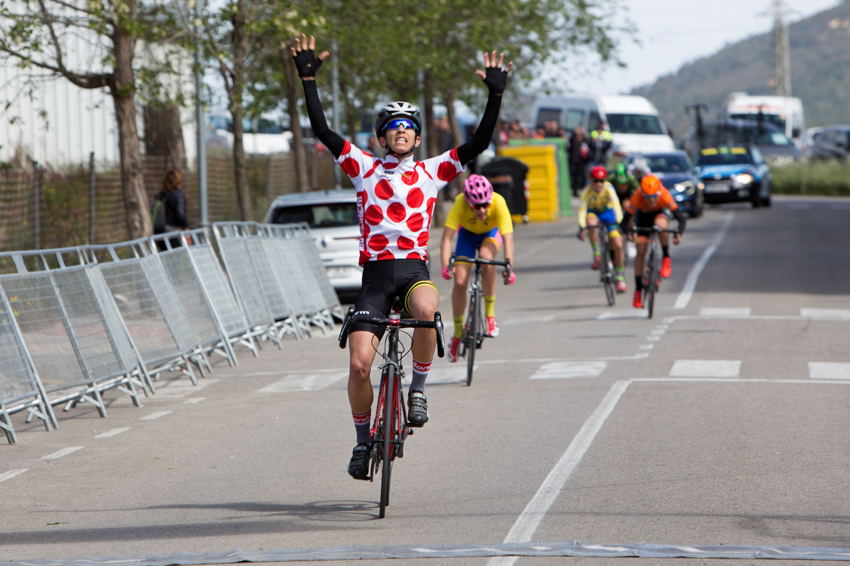 Roger, entrando en meta victorioso 