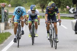 Nibali, Chaves y Valverde © Movistar