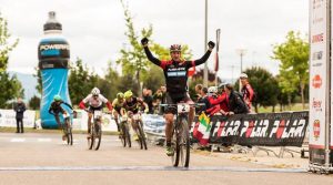 Catriel Soto, entrando en meta