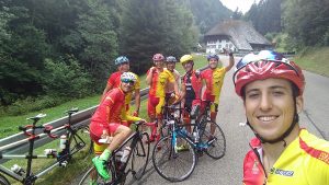 Noel Martín, con parte de la selección.